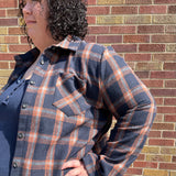 Plus Button Down Flannel Shirt