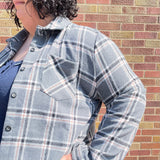 Plus Button Down Flannel Shirt