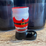 Red/Black/White Santa Boot Shot Glass 2OZ
