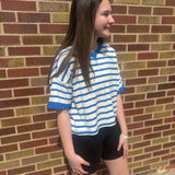 Oversized Stripe Casual Knit Top