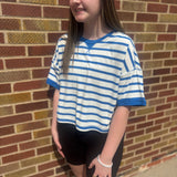 Oversized Stripe Casual Knit Top