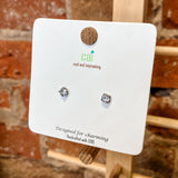 Round Rhinestone Cz Earring