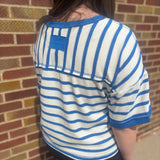Oversized Stripe Casual Knit Top