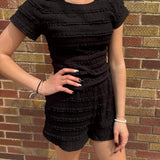 Textured Ruffle Top