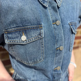 Mineral Wash Denim Jumpsuit