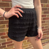 Textured Ruffle Short