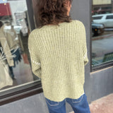 Open Front Cardigan w/Stitch Detail