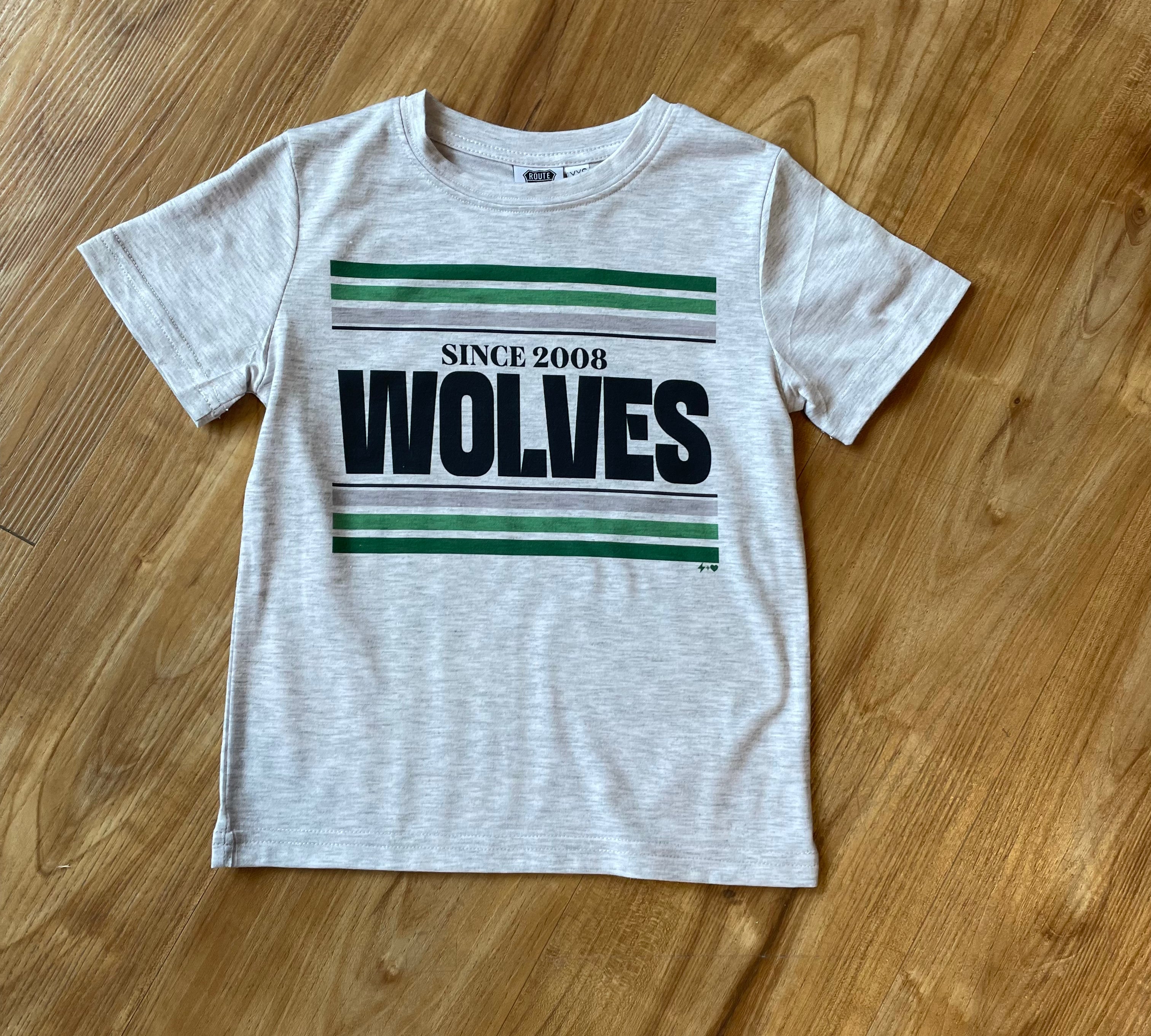 Wolves Youth Vintage Stripes Spirit Tee