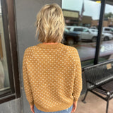 Textured Raglan Balloon Sleeve Cardigan