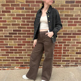 Judy Blue Wide Leg Brown Jeans