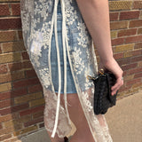 Sheer Floral Lace Duster