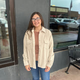 Corduroy Oversized Western Button Up Shirt