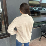 Corduroy Oversized Western Button Up Shirt