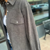 Corduroy Oversized Western Button Up Shirt