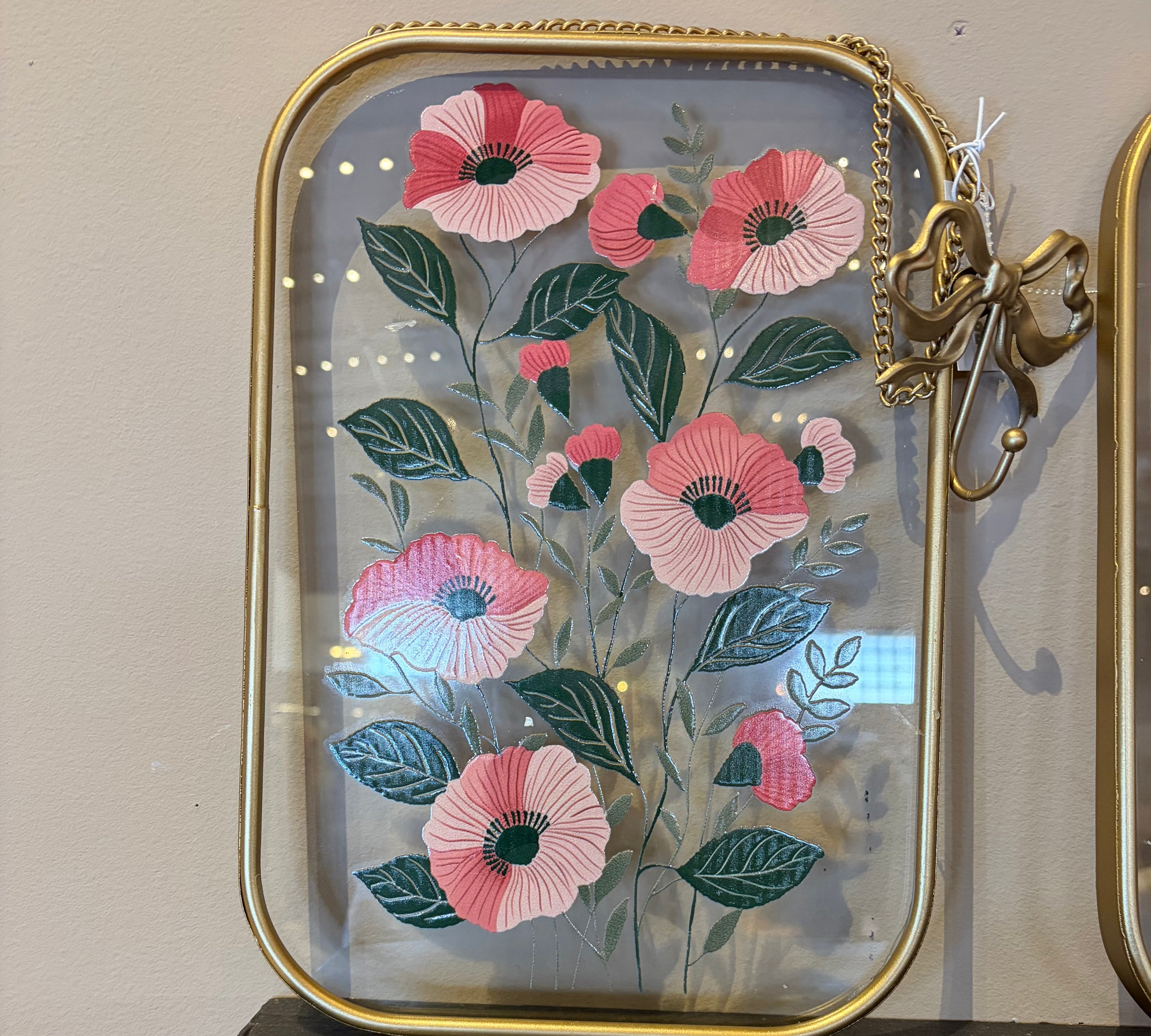 Modern Floral Wall Decor 26"