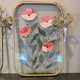 Modern Floral Wall Decor 26"