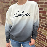 Ombre Wolves Corded Crew Neck