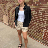 Vegan Leather Shorts