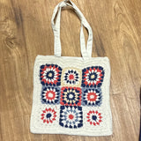 Crochet Patriotic Tote Bag
