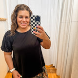 Plus Solid Casual Knit Top