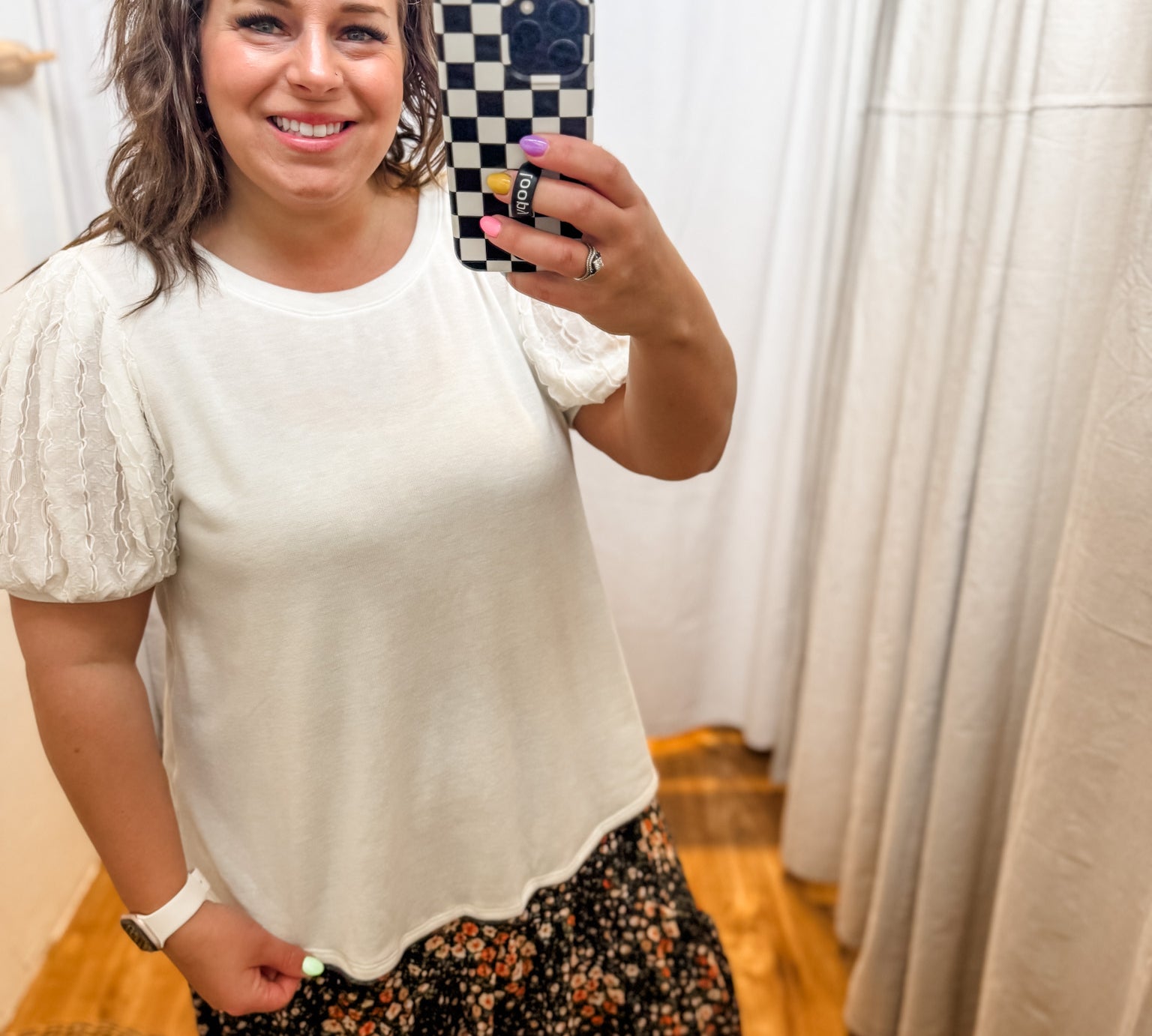 Plus Solid Casual Knit Top