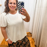 Plus Solid Casual Knit Top