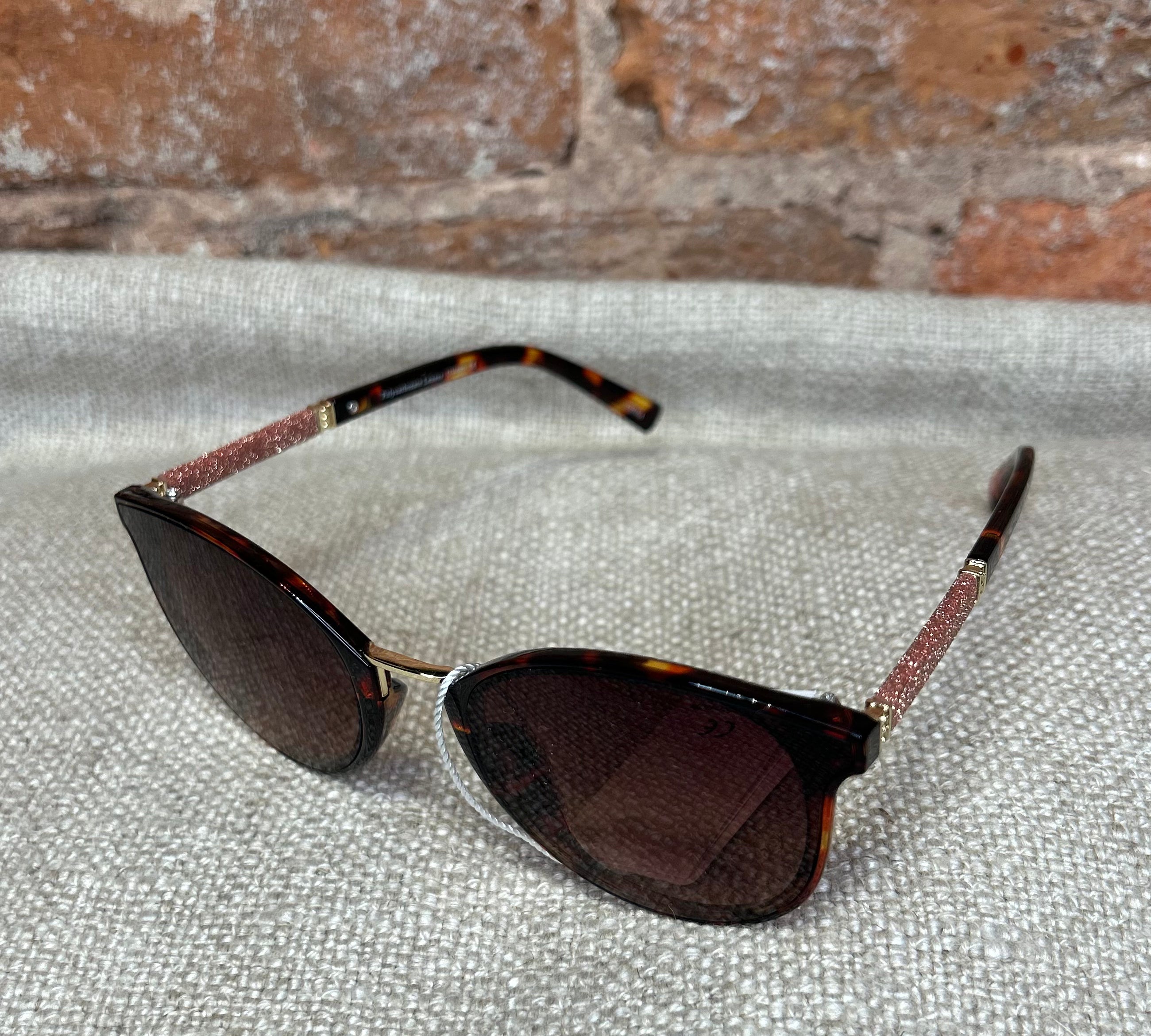 Round Glitter Arm Sunglasses