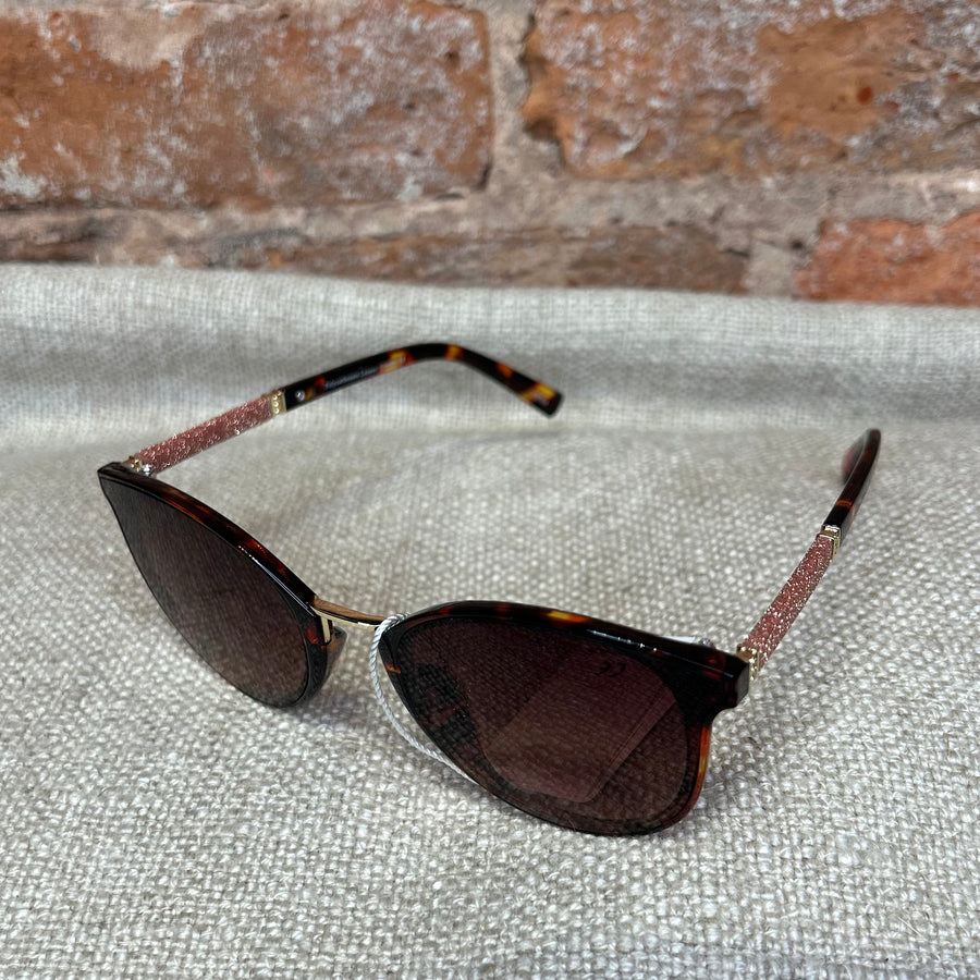 Round Glitter Arm Sunglasses