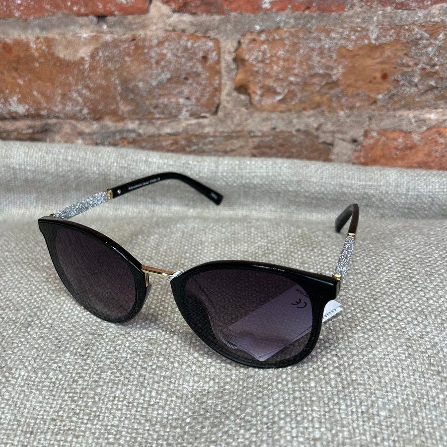 Round Glitter Arm Sunglasses