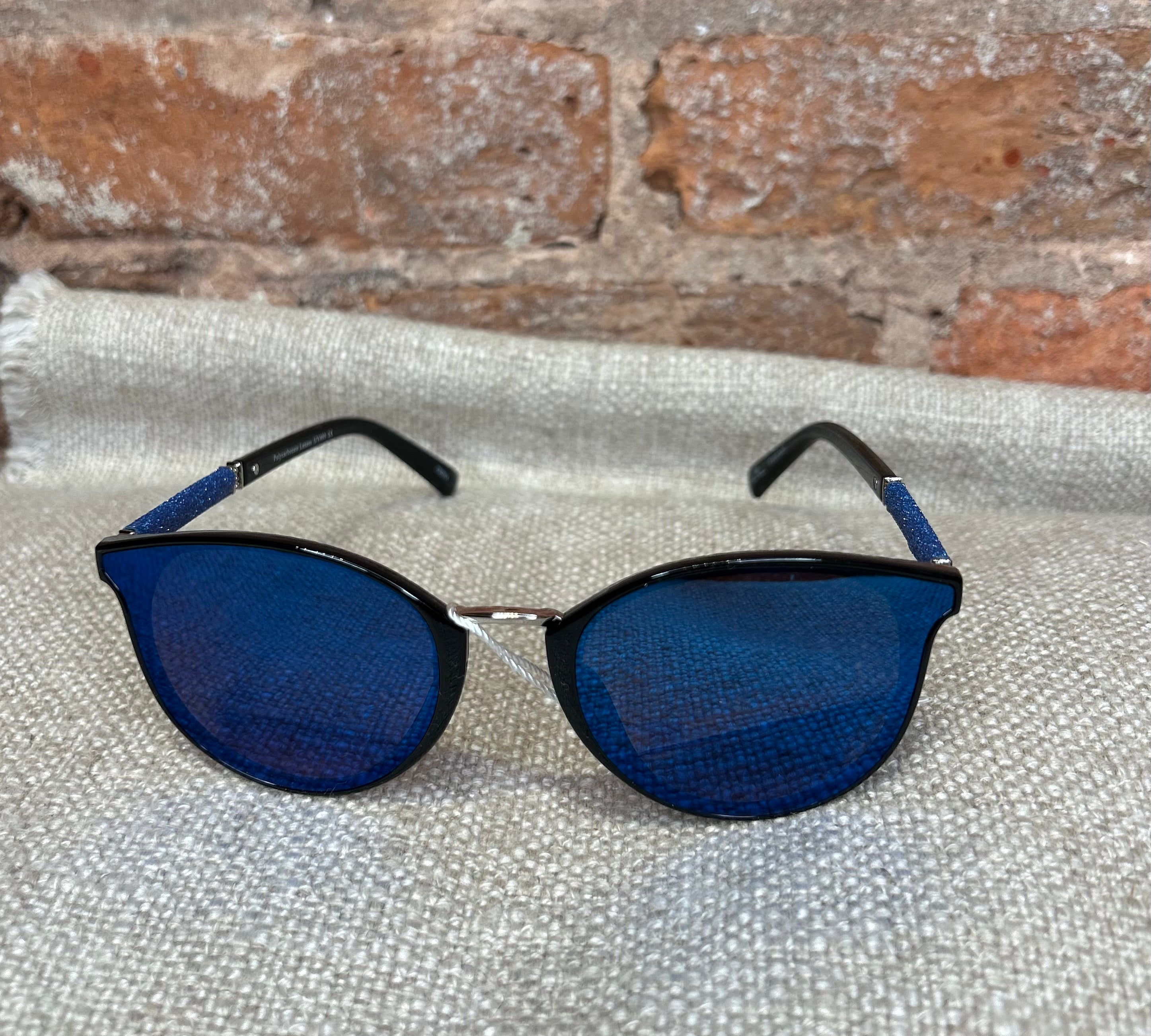 Round Glitter Arm Sunglasses