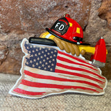 Fireman Helmet Resin Orn 3.75”