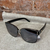 Square Framed Sunglasses w/Stud Detail