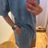 Mineral Washed Knit Shorts
