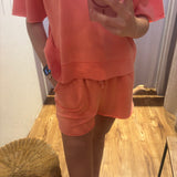 Mineral Washed Knit Shorts
