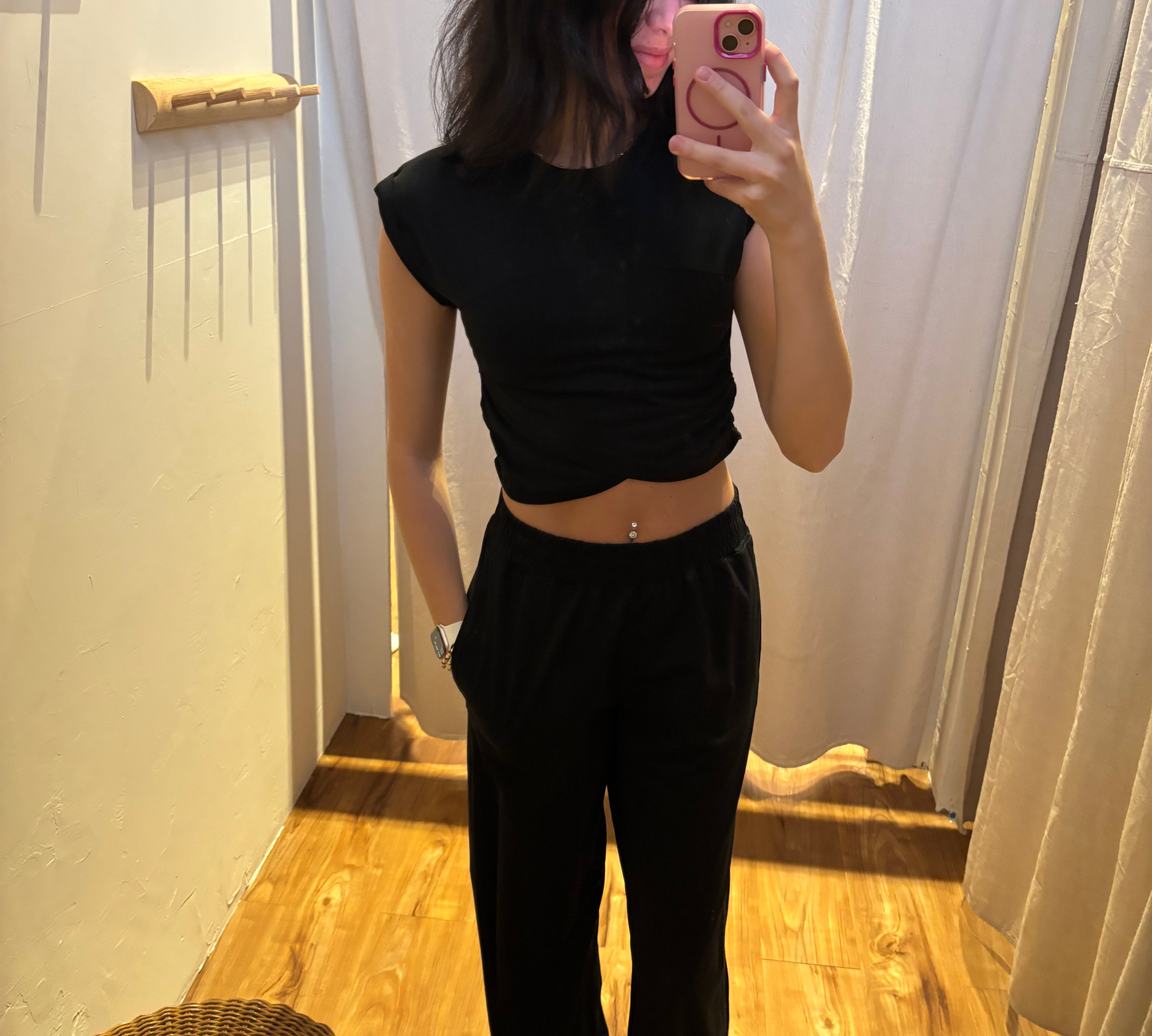Cotton Lycra Crossover Top
