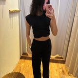 Cotton Lycra Crossover Pant