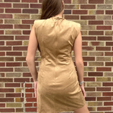 Woven Suede Dress