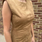 Woven Suede Dress