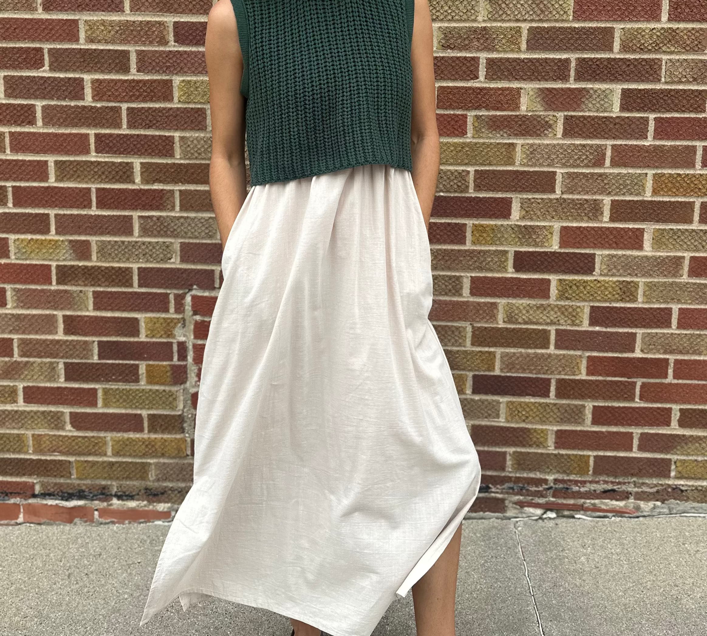 Chunky Sweater Midi Dress