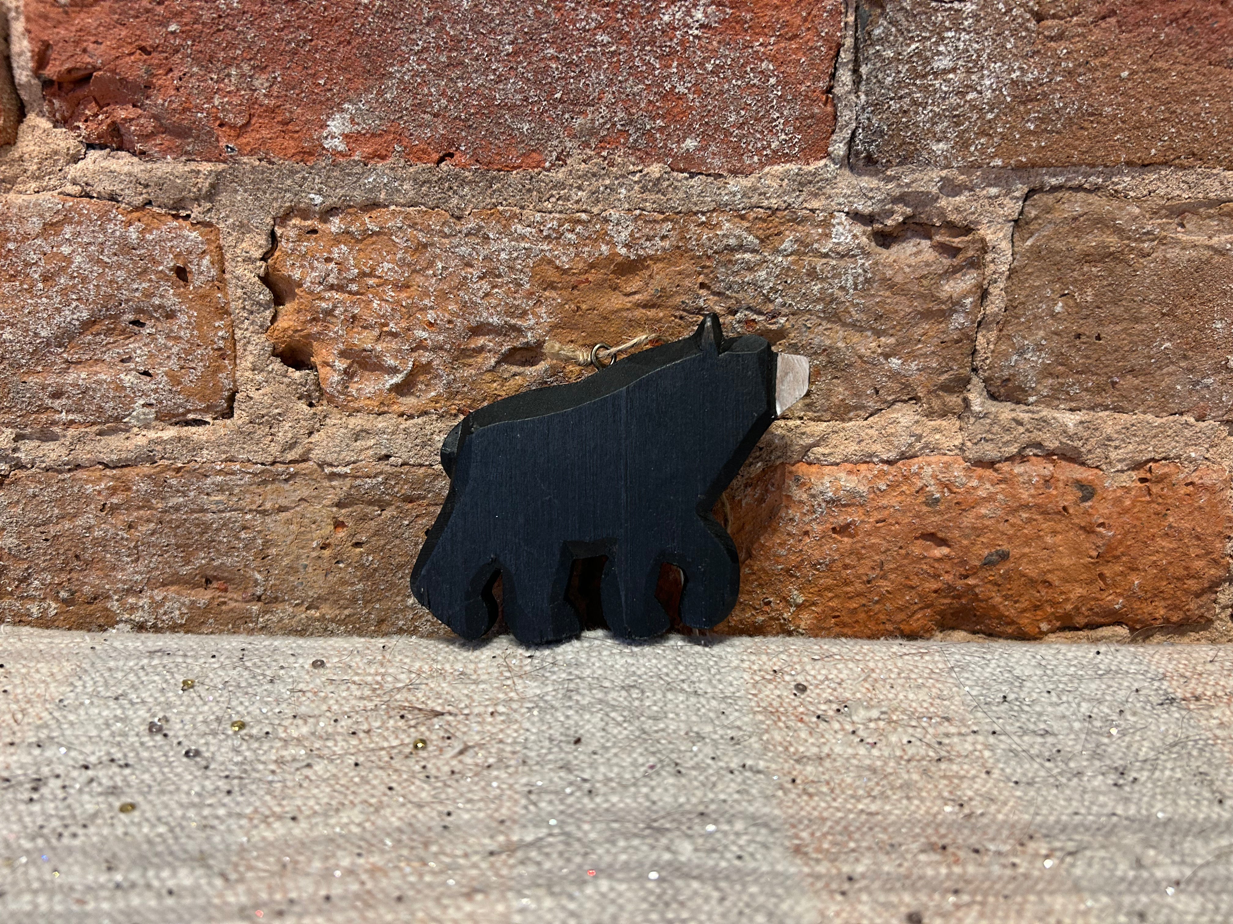 Wooden Forest Animal Orn 3”