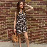 Leopard Print Romper