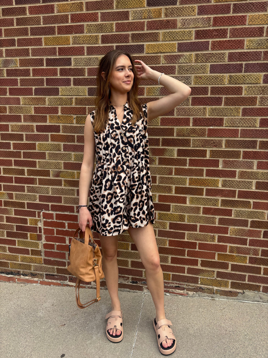 Leopard Print Romper