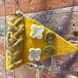 Wool/Felt Pie Slice Garland 72”