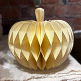 Ivory Paper Pumpkin 4”