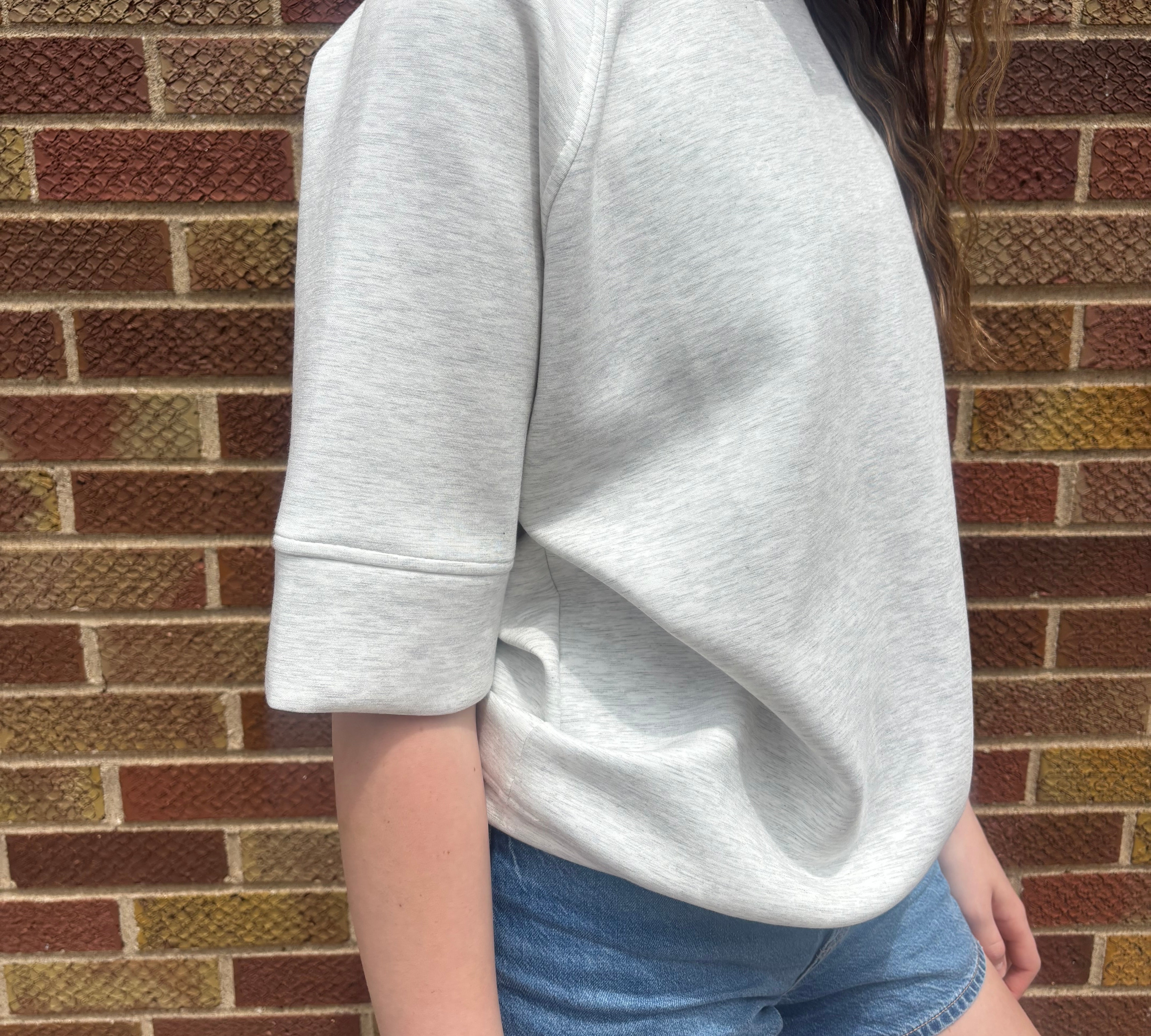 Modal Scuba Luxe Oversized Sleeve Top