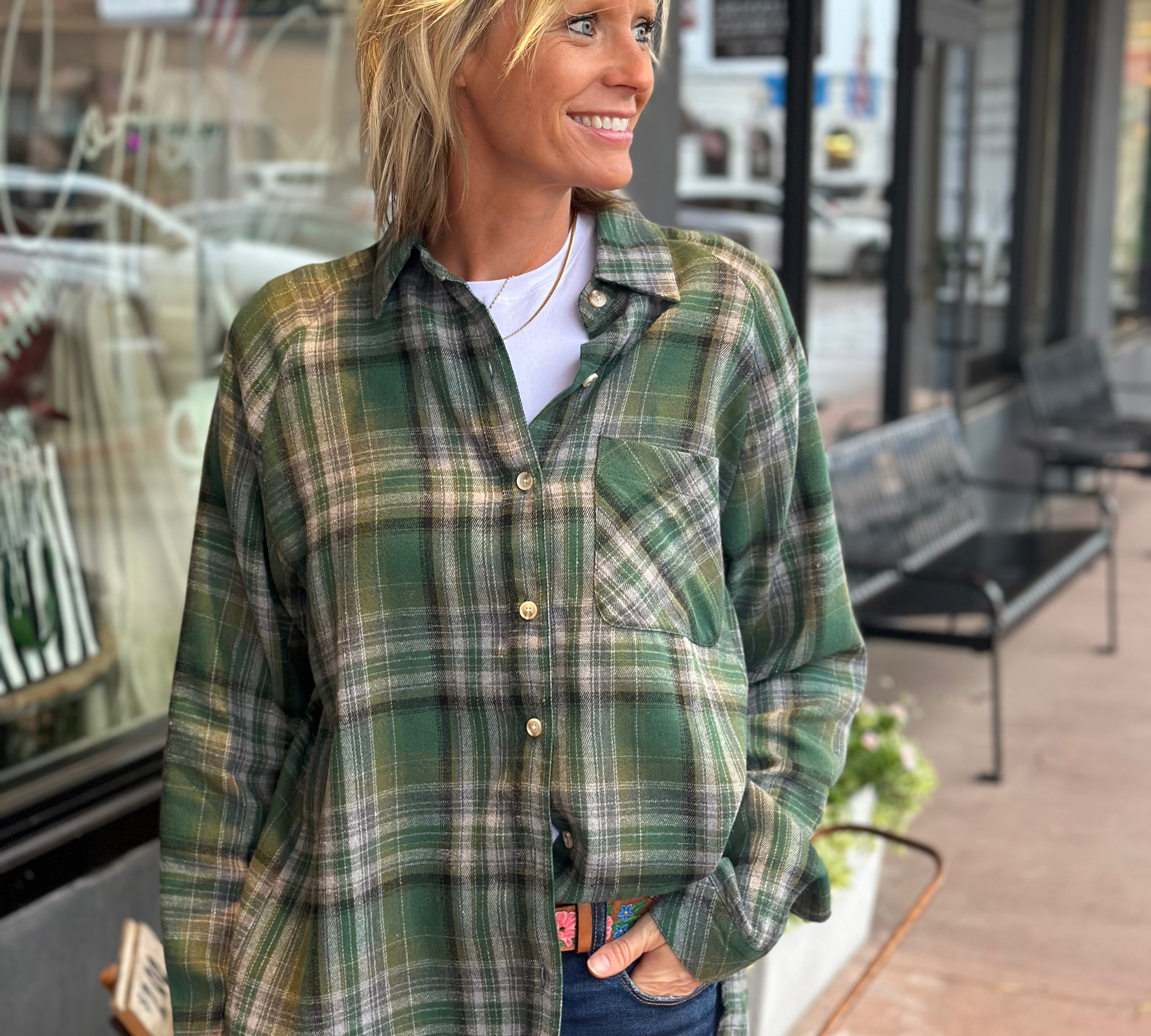 Abri Plaid Flannel Shirt