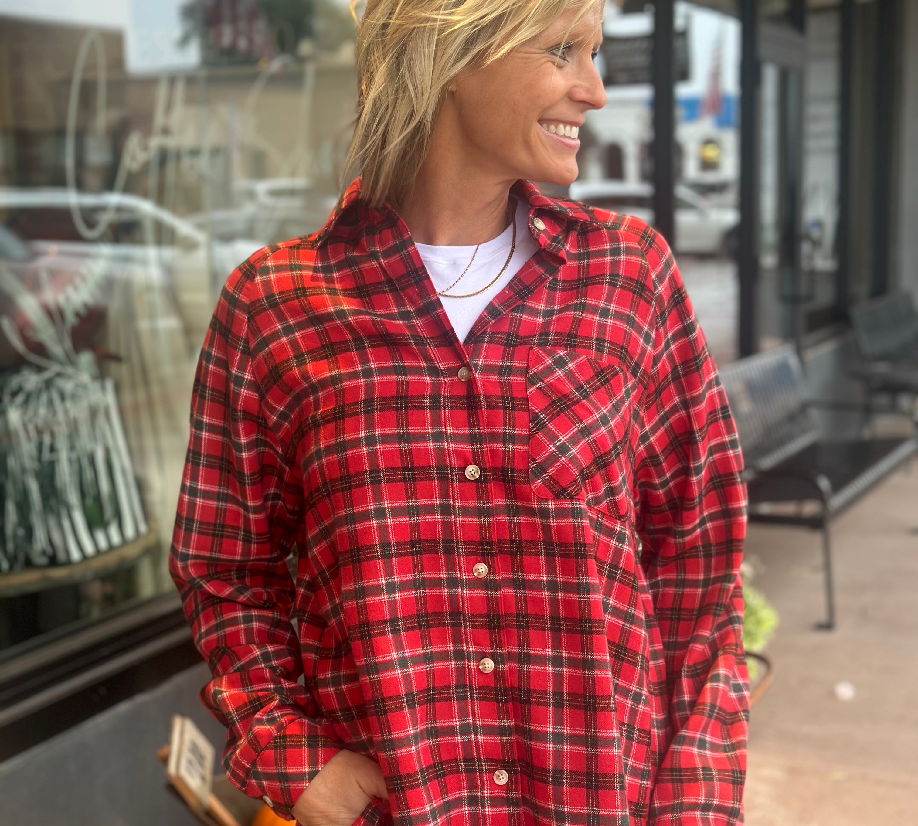 Abri Plaid Flannel Shirt