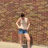 Striped Exposed Seam Tank