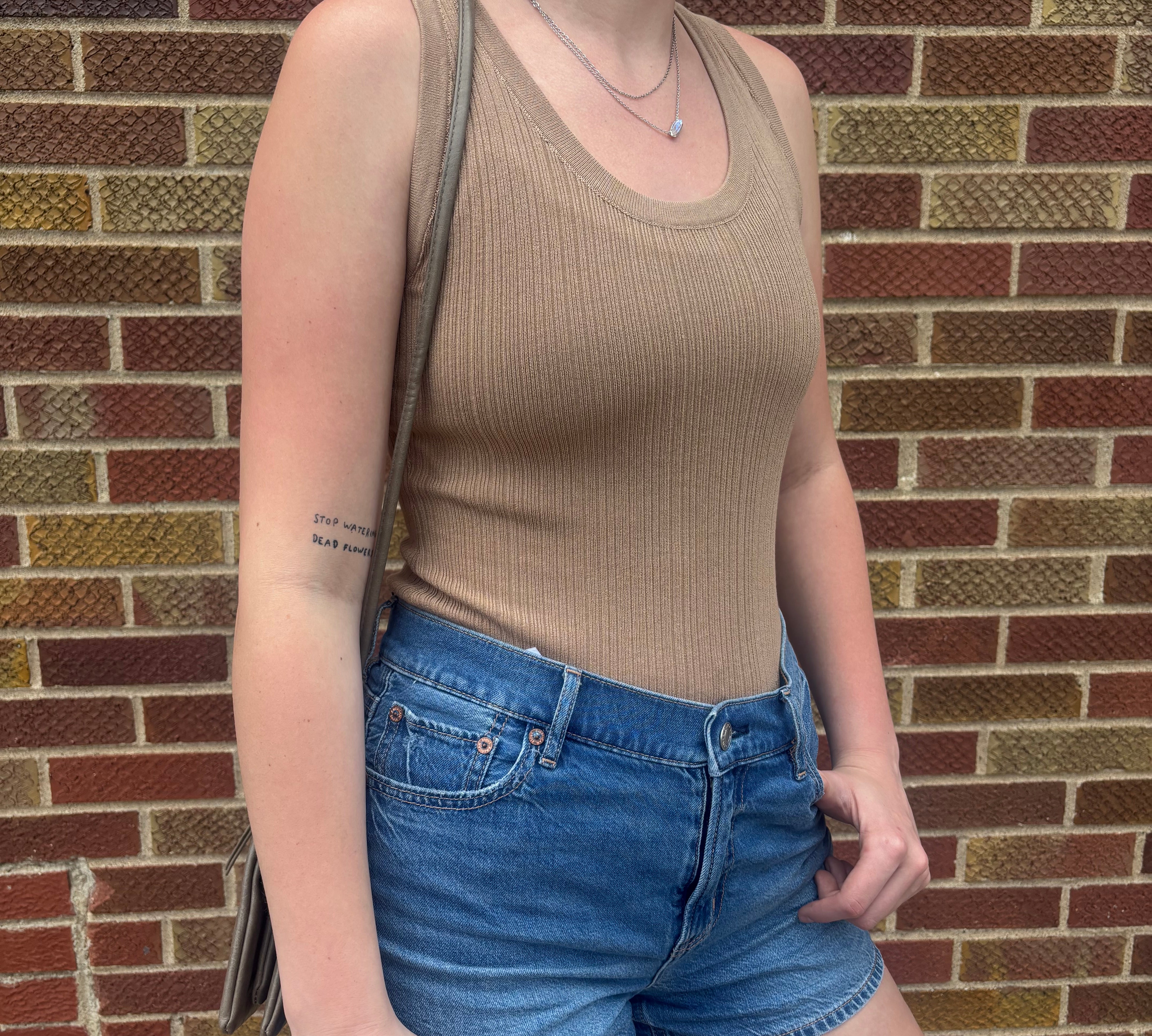 Textured Mocha Bodysuit