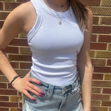 Round Neck Sleeveless Tank Top